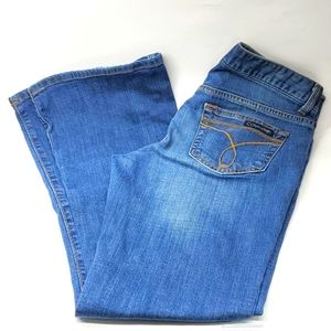 Calvin Klein Jeans Flare Mid Rise Blue Jeans 27